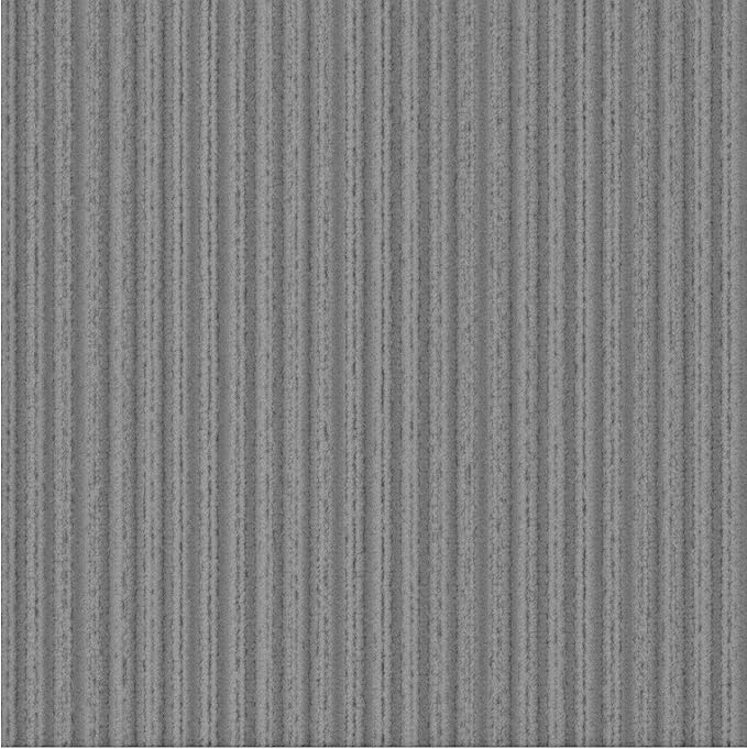Ottomanson 2' x 39' Hallway Runner with Scraper Pile Extra Durable Non-Slip Rug Mat for Indoor & Outdoor Use - Ideal for Kitchen, Entryway, Patio & Garage - High-Traffic Carpet, Gray
