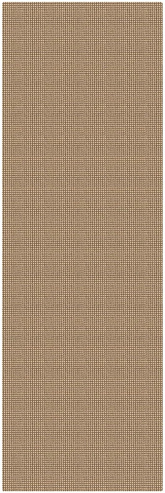 KOZYFLY Runners for Hallways 2.6x8 ft Washable Kitchen Runner Non Slip Rubber Backed Hall Runners Cotton Entryway Runner Rugs for Indoor Backdoor Bedroom Kitchen, Orange Beige/Tan/Brown