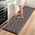 Mattitude 4/5 Inch Kitchen Mat, 24x70in Heavy Duty Ergonomic Comfort Foam Standing Desk Mat, Waterproof Non-Slip Standing Mats and Rugs for Kitchen, Office, Khaki
