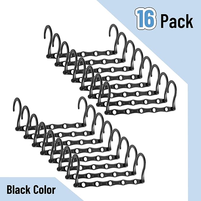 Mr. Pen- Space Saving Hangers, 16 pcs, 360° Rotating Hooks, Magic Cascading Hanger Organizer with 5 Enclosed Slots, Closet Organizers and Storage for Clothes, College Dorm Room Essentials
