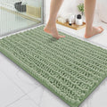 Smiry Bathroom Rugs Mat 35x24, Extra Soft Absorbent Chenille Bath Rugs, Non Slip Rubber Backing Machine Washable Quick Dry Bath Mats for Bathroom Floor, Tub, Shower, Home Decor Accessories, Sage Green