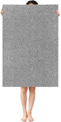 Shower Mat Non Slip: 35.4 x 23.6 Inch Extra Large Shower Mats for Inside Shower with Drain Hole - Soft PVC Loofah Anti Slip Shower Stall Mat for Walk-in Shower and Bathroom, Quick Drying