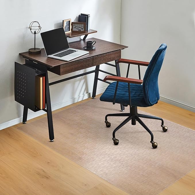 TYDLE Clear Chair Mat, 36"x48" Office Chair Mat for Hard Floor, Vinyl Mat for Gaming Chairs, Non-Slip Waterproof Floor Protector Rolling Computer Mat for Hardwood Floor, Clear