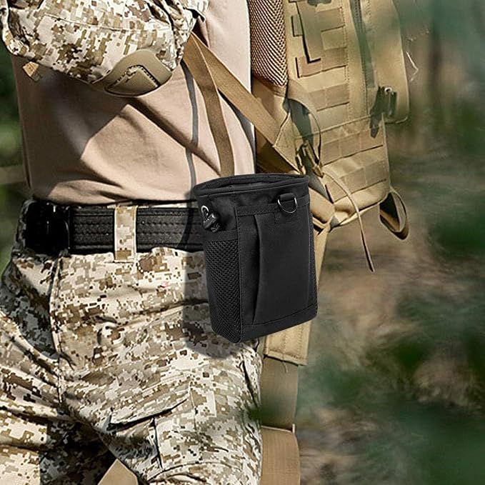 2 Pack Tactical Molle Admin Pouch with US Flag Patch and Keychain - Utility Laser Cut Tactical EDC Tool Pouch Bag Horizontal Modular Pouches Utility Tool Pouch