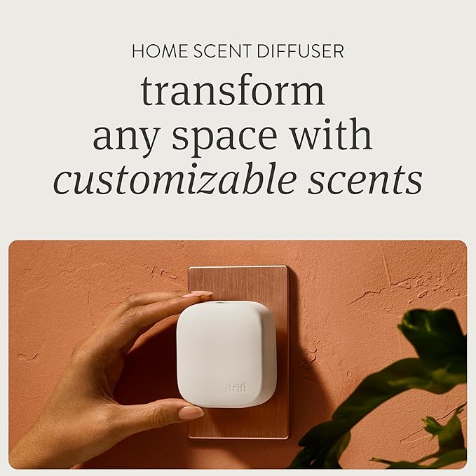 Drift Home Scent Diffuser Starter Kit in Fresh Pressed - Adjustable and Long Lasting Diffuser Aroma - Clean Ingredients, Pet Safe