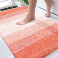 OLANLY Bathroom Rugs Mat 34x21, Extra Soft Absorbent Microfiber Bath Rugs, Rubber Backing, Quick Dry, Machine Washable Bath Mats for Bathroom Floor, Tub and Shower, Home Decor Accessories, Coral