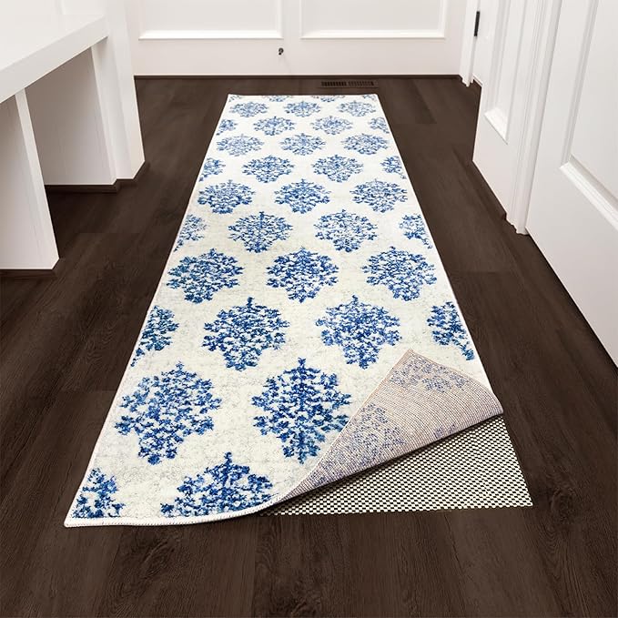 Veken Runner Rug Pad Gripper for Hardwood Floors, Non Slip 2.5x9 Ft Rug Pads for Area Rugs, Thick Rug Grippers for Tile Floors, Under Carpet Anti Skid Mat, Keep Your Rugs Safe and in Place