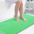 OLANLY Bathroom Runner Rugs 47x24, Soft Absorbent Chenille Bath Rugs, Rubber Backing Quick Dry, Machine Washable Long Bath Mats for Bathroom Floor, Tub and Shower, Home Decor Accessories, Mint Green