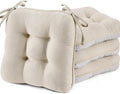 BETU Chair Cushions for Dining Chairs,3.5" Thick Kitchen Table Chair Pads with Ties,Non Slip Backing and Covers,Seat Cushion for Dining Room,Bar,Patio Chairs,18"X18"X3.5"