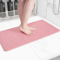 Hargiis Non-Slip Bathtub Mat, Anti Slip Shower Mat, Fast Drying Bathtub Mats, Foot Scrubber Mat, Anti Slip Mat for Tub, Floor, Bathroom, Kitchen, Home, Hotel (Pink 32"×17")