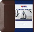 FEATOL Anti Fatigue Mat for Standing, 9/10 Extra Thick Ergonomic Standing Desk Mat, Comfort Memory Foam Standing Mat at Home,Office All Day (20" x 32", Brown, 1PC)