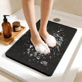 Joyhalo Shower Mat Bathtub Mat Non Slip, Bathmats Non Slip, Quick Drying Foot Scrubber Loofah Mats for Shower, Tub, Bathroom, Home,17x24inch, Black