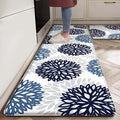 Cushioned Anti-Fatigue Kitchen Mats for Floor – Non-Slip Waterproof Memory Foam Runner, Extra Wide & Long, Comfortable Standing Mat for Kitchen, Sink, Office, Laundry, Navy Teal
