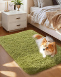Ophanie Small Rug Washable Non Slip Throw Bedside Area Rugs, Fluffy Soft Green Mini Bedroom Carpet, Affordable Door Entryway Indoor Inside Front Entrance Dog 2x3 Mat, Home Decor Aesthetic, Nursery