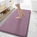 OLANLY Thick Memory Foam Bathroom Runner Rugs 47x20, Extra Soft Absorbent Long Bath Rug, Quick Dry, Non-Slip, Machine Washable Bath Mats for Bathroom, Tub and Shower, Home Decor Accessories, Deep Plum