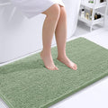 OLANLY Bathroom Runner Rugs 44x24, Soft Absorbent Chenille Bath Rugs, Rubber Backing Quick Dry, Machine Washable Long Bath Mats for Bathroom Floor, Tub and Shower, Home Decor Accessories, Sage Green