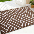 OLANLY Indoor Door Mat, 32x20 Inch, Dirt Resistant and Absorbent, Non-Slip Rubber Backing Floor Mats, Easy Clean Low-Profile Doormat for Entryway, Front Door, and Inside Entrance, Coffee