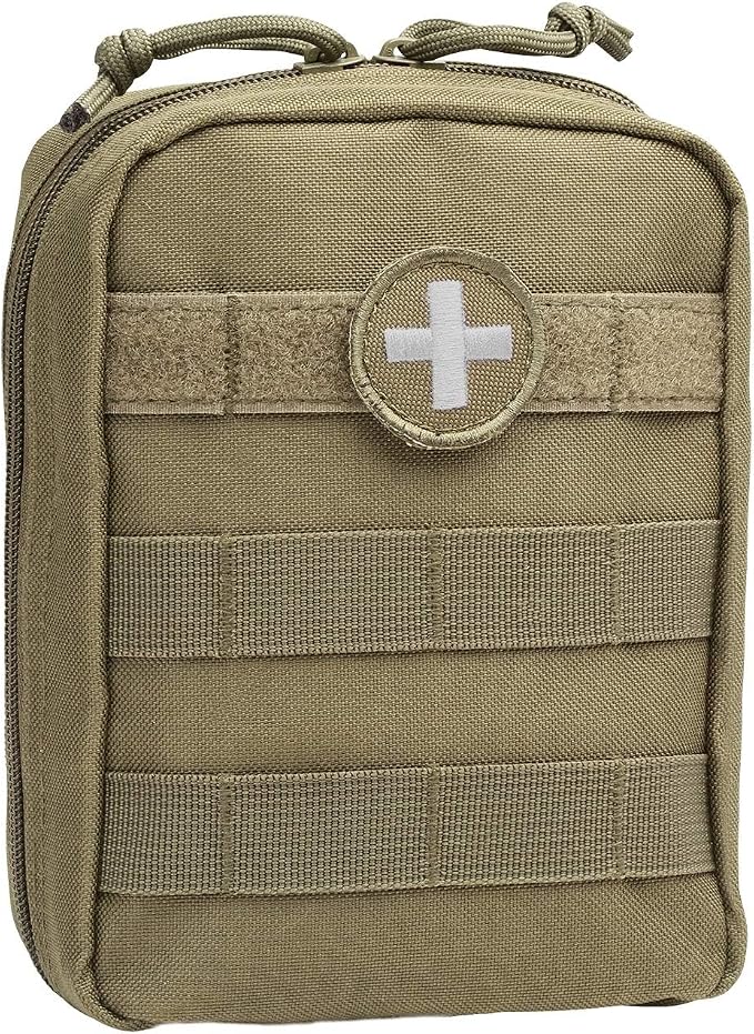 Orca Tactical First Aid Molle Pouch - Heavy Duty IFAK Pouch - Empty Medical Pouch Ideal for Military Use EMTs Law Enforcement Camping and Hiking - Med Pouch for Optimal Organization