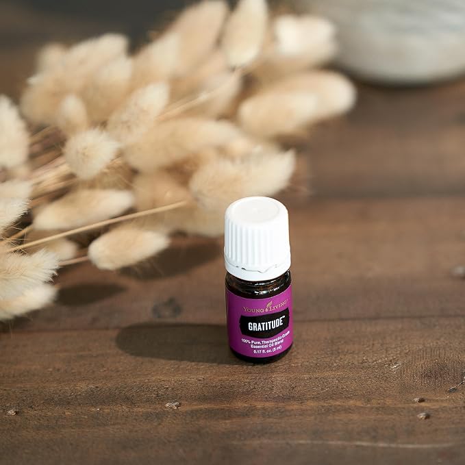 Young Living Gratitude Essential Oil Blend 5ml | Refreshing & Soothing Aroma | Ideal for Aromatherapy, Relaxation, Meditation, & Personal Care | Vegan, Gluten-Free, & Kosher Certified
