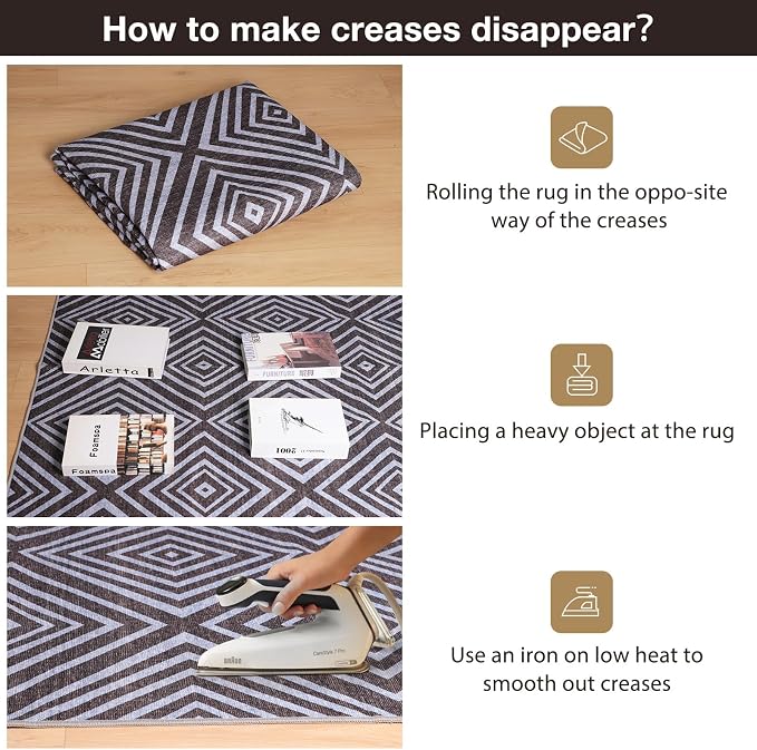Blue&Black Checkered Diamond-Pattern Computer Chair Mat for Hardwood, 36" x 48"Office Mat for Hardwood Floor with Non-Slip Back, HeavyDuty Office Chair Rug for Hardfloor,LowPlie Carpet Floor Protector