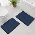 Bcoimo Bathroom Rug Set, Chenille Bathroom Rugs, Absorbent Non Slip Plush Bath Mats, Machine Washable Fast Drying Floor Mats for Tub, Shower, Sink, Vanity
