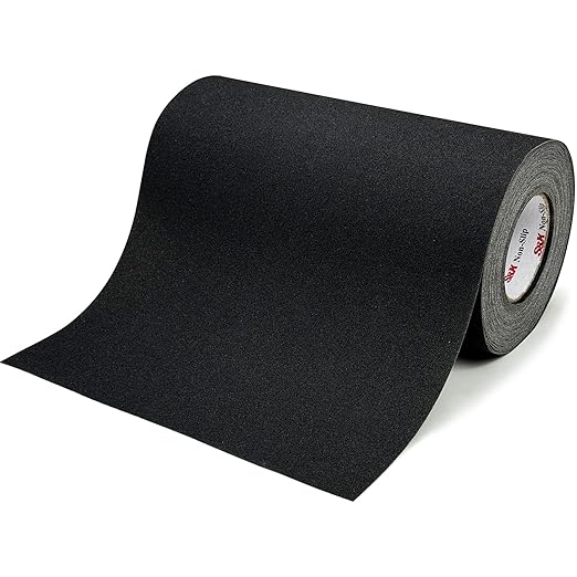 S&X 12 Inch x 60 Ft Grip Tape, High Traction Anti Slip Tape for Stairs, Non Skid Roll Outdoor Stair Tread Non-Slip Waterproof, Weather Resistant, Black
