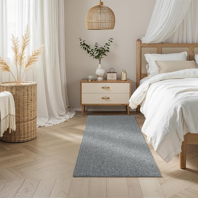 CHAMPLANT Runners Area Rug for Hallways 3x10 Feet Grey Washable Kitchen Runner Non Slip Hall Runners Entryway Runner Rugs Floor Carpet for Indoor Backdoor Bedroom Kitchen