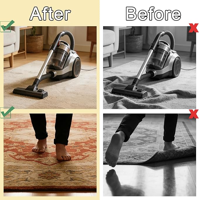 12 Pack Triangle Anti-Slip Rug Grippers Reusable Carpet Holders Prevent Curling and Sliding Perfect for Home Safety and Daily Use