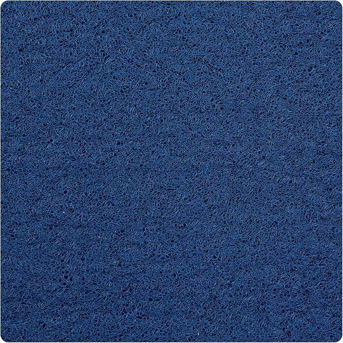 Square Shower Mat - Non Slip Shower Mats for Inside Shower - Extra Large 31x31 Shower Floor Mat Non Slip - Square Bath Mat for Shower - Secure Anti Slip Loofah Shower Bath Mat (31x31 Navy)
