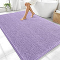 OLANLY Large Bathroom Rugs 70x46, Extra Soft Absorbent Chenille Bath Rugs, Rubber Backing Quick Dry, Machine Washable Bath Mats for Bathroom Floor, Tub and Shower, Home Decor Accessories, Lavender