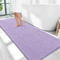 OLANLY Thick Bathroom Runner Rugs 59x24, Extra Soft Absorbent Chenille Bath Rugs, Rubber Backing, Machine Wash Dry, Long Bath Mats for Bathroom Floor, Tub and Shower, Home Decor Accessories, Lavender