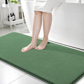 OLANLY Thick Memory Foam Bathroom Runner Rugs 59x24, Extra Soft Absorbent Long Bath Mats, Quick Dry, Non-Slip, Machine Washable Mats for Bathroom, Tub and Shower, Home Decor Accessories, Olive Green