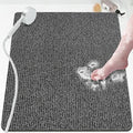 Shower Mat Bathtub Mat Non-Slip,32x24 inch, Soft Tub Mat with Drain,PVC Loofah Bath Mat (Phthalate Free) for Tub and Bathroom,Quick Drying,Black