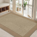 BEQHAUSE Indoor Door Mat 32" x 48", Dirt Trapper Door Mats Non-Slip Entryway Rugs Washable, Resist Dirt Absorbent Welcome Mat, Low Profile Floor Mats for Front Back Door and Entryway, Beige