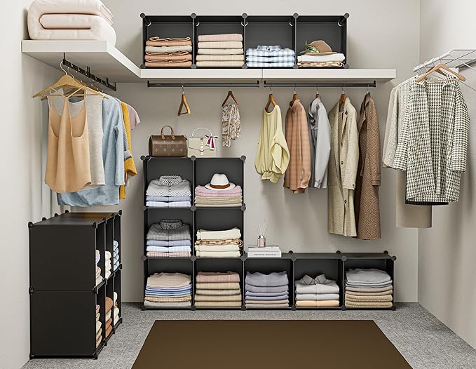 HOMIDEC 6-Cube Storage Organizer, Closet Organizer Storage Cabinet Shelf Bookcase Bookshelf,Storage Cubes Organizers Cabinet for Kids,Closet, Bedroom,Bathroom