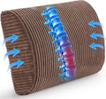 Lumbar Support Pillow for Recliner Chair/Accent Chair/Couch, Extra Large Memory Foam Back Support Cushion for Elderly, Recliner Cushions for Back Rest, Pain Relief, Reading, Washable Cover, Brown