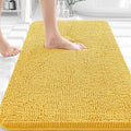 OLANLY Bathroom Rugs 32x20, Extra Soft Absorbent Chenille Bath Rugs, Rubber Backing Quick Dry, Machine Washable Bath Mats for Bathroom Floor, Tub and Shower, Home Decor Accessories, Yellow