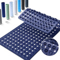 Yimobra Bathtub Mat Non Slip, 27.5"X15.5" Machine Washable Shower Floor Mat, Soft on Feet, Bathmat with Drain Holes and Suction Cups, Bathroom Essentials, Dark Blue