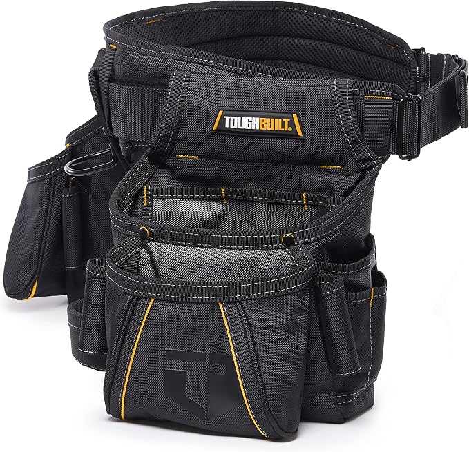 ToughBuilt - Utility Pouch, Durable Construction with Multiple Storage Compartments, Organized Design for Professional & Jobsite Use