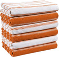 LANE LINEN Kitchen Towels Set – Pack of 6 Cotton Dish Towels, 18”x28”, Absorbent & Quick-Drying Tea Towels for Drying Dishes – Rust