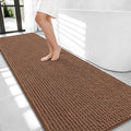 OLANLY Thick Bathroom Runner Rugs 70x24, Extra Soft Absorbent Chenille Bath Rugs, Rubber Backing, Machine Wash Dry, Long Bath Mats for Bathroom Floor, Tub and Shower, Home Decor Accessories, Mocha