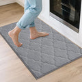 COSY HOMEER Kitchen Rugs 24"x36" Non-Slip Washable Kitchen Mats for Floor Absorbent Kitchen Carpet Soft Rugs for Kitchen,Sink Mat,Entrance,Area Rug,Grey