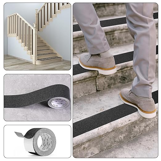 Mr. Pen- Grip Tape, 3 Inch, 23 Feet, Anti Slip, Black, Waterproof, Stair Tread