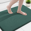 Smiry Memory Foam Bath Mat 36x24, Extra Soft and Absorbent Bathroom Mats, Non Slip Washable Carpet for Floor, Shower and Tub, Green