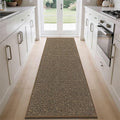 BEQHAUSE Kitchen Runner Rugs 32"x84", Non-Slip Kitchen Mats for Floor, Super Absorbent and Stain Resistant Kitchen Rug, Machine Washable Rugs for Kitchen, Hallway, Laundry & Sink, Brown