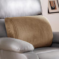 HIGOGOGO Lumbar Support Pillow for Recliner Chair/Accent Chair/Couch, Large Memory Foam Back Support Cushion for Elderly, Recliner Cushions for Back Rest, Pain Relief, Reading, Washable Cover, Coffee