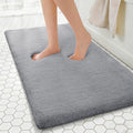 MINIDEAR Bathroom Rugs 60x20 Dark Gray - Thick Memory Foam Bath Mat, Ultra Soft & Plush Fluffy, Non-Slip, Quick Dry, Absorbent Washable Floor Microfiber Mat for Tub, Home Decor Accessories