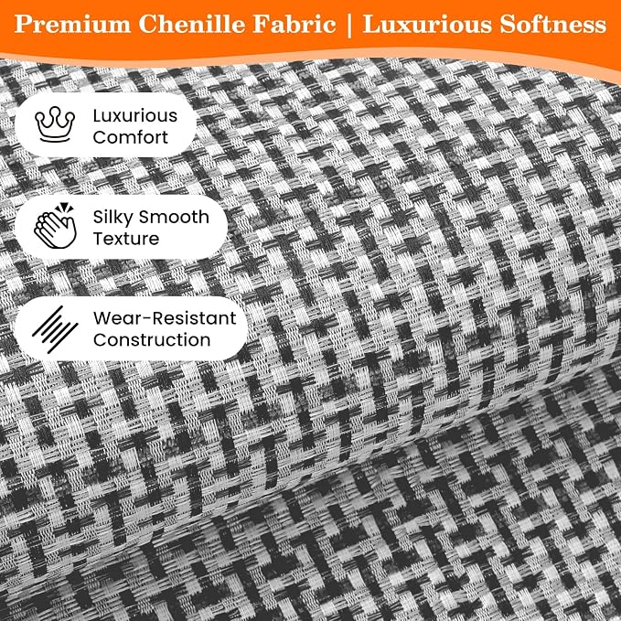 StepRite Kitchen Rugs, Kitchen Mat for Floor, 47"x20" Non-Slip Machine-Washable Commercial Floor Mat, Absorbent Heavy-Duty Rug for Office & Home, Sink Standing Mat, Entryway Carpet, Light Grey