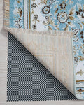 Veken 8x10 Ft Rug Pad Gripper for Hardwood Floors, Non Slip Dark Blue Rug Pads for Area Rugs, Thick Rug Grippers for Tile Floors, Under Carpet Anti Skid Mat, Keep Your Rugs Safe and in Place