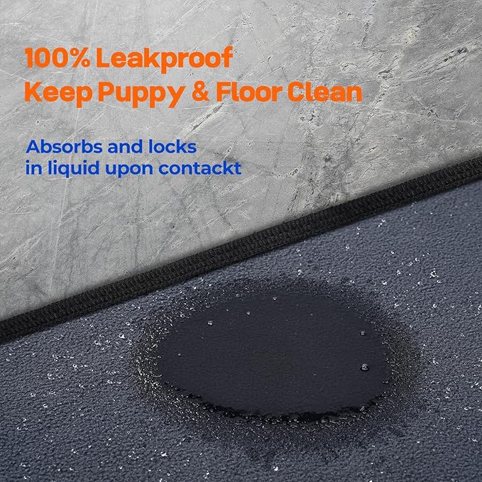 Washable Dog Pee Pads Extra Large 48"x48" – 2 Pack Super Absorbent, Quick-Dry Non-Slip Reusable Puppy Pads for Playpen, Crate & Floor, Pet Training Mats for Housebreaking & Incontinence